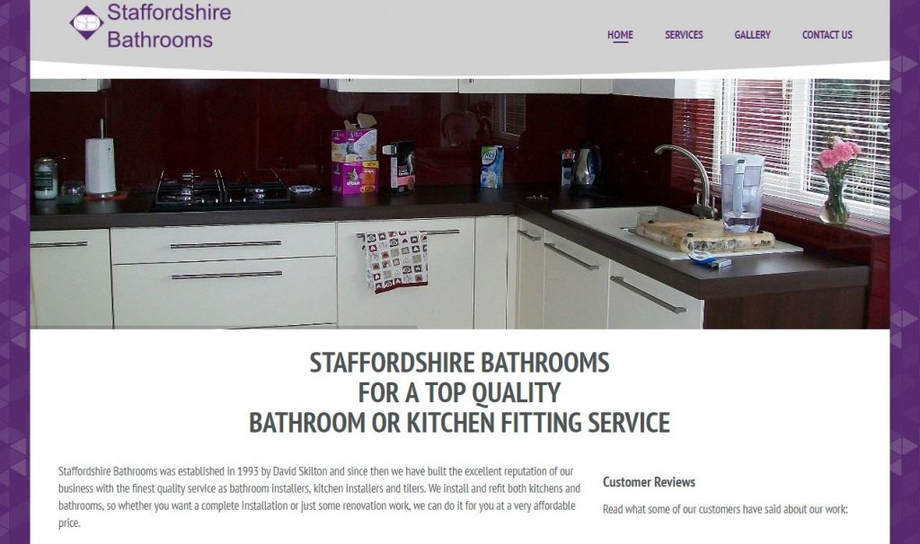 Staffordshire Bathrooms Website